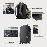 PGYTECH OneGo Lite 22L Camera Backpack Water-Resistant DSLR/Mirrorless Bag for Sony/Canon/Fujifilm, Drone Backpack, Tripod Mount Travel & Weekend Photography Pack for 16" Laptop (Forest)