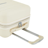 French Connection St. Martin Carry-On Luggage with Cup Holder/USB Ports, Whitecap Gray
