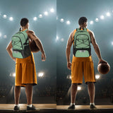 WOLT | Basketball Backpack Large Sports Bag with Separate Ball Holder & Shoes Compartment, Best for Basketball, Soccer, Volleyball, Swim, Gym, Travel