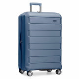 Traveler's Choice Pagosa Hardshell Expandable Luggage with Spinner Wheels, Slate Blue, 30-Inch Large