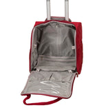 Rockland Melrose Upright Wheeled Underseater Luggage, Red, Carry-On 15-Inch
