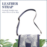 Tommy Bahama Messenger Bag, Women's Crossbody Purse with Adjustable Shoulder Strap, Navy, One Size