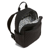 Vera Bradley Women's Cotton Small Backpack, True Black, One Size