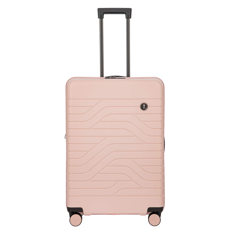 Bric's B|Y Ulisse Expandable Spinner Suitcase, Lightweight Polypropylene Hard Shell Luggage with 360° Rubber-Coated Double Wheels, TSA-Approved Lock and Organized Interior - 28 Inch, Pearl Pink