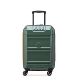 DELSEY PARIS Rempart Hardside Expandable Luggage with Spinner Wheels, Army Green, Carry-On 19 Inch