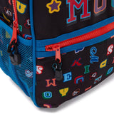 Disney Store Official Mickey Mouse Letters Backpack - Kids Backpack with Embroidered Accents, Adjustable Straps, Zip Compartments & Mesh Pockets, Screen Art Featuring Mickey Mouse