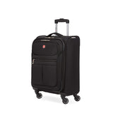 SwissGear 4010 Softside Luggage with Spinner Wheels, Black, Carry-On 18-Inch