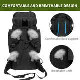 Lizbin Hiking Backpack, 80L Molle Military Tactical Rucksack, Camping Backpack with Shoe Compartment, Lightweight Rucksack for Men, Water Resistant Hiking Daypack Survival Bag Hiking Bag (Black)