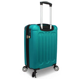 Dejuno Tutin 3-Piece Hardside Spinner Luggage Set With TSA Lock - Turquoise