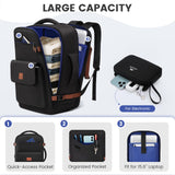 MATEIN Anti Theft Personal Item Backpack 18x14x8, Underseat Travel Backpack with Water Bottle Holder Fit 15.6 Inch Laptop, TSA Approved Luggage Bag with Shoe Compartment for Spirit Airlines, 2 Pcs Set