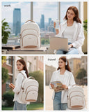 LOVEVOOK Laptop Backpack for Women, 15.6-Inch Work Backpack, Back to School Bookbag for College Student Teen Girls, Casual Personal Item Travel Bag Business Computer Daypack for Teacher Nurse, Gift