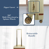 Tommy Bahama 22.5 Inches Rolling Carry On, Hard-Sided Suitcases with Spinner Wheels, Cream