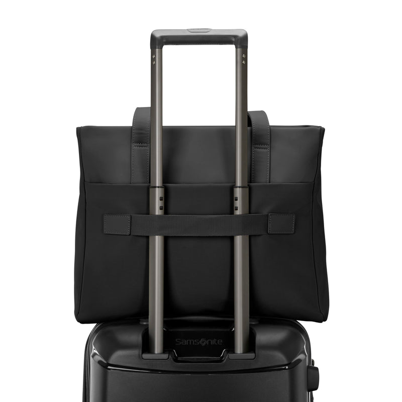Samsonite Better Than Basics Tote Bag - Soft Touch Bail Handles - StackIt™ Strap Designed For Luggage Trolley Handle - Black