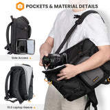 TARION Professional Camera Backpack Large - DSLR Bag with 15.6" Laptop Compartment Tripod Holder Waterproof Raincover Outdoor Hiking Travel for Men Women Photographers - PBL