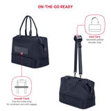 SwissGear 7366 Signature Hardside Expandable Luggage with Spinner Wheels and TSA Lock, Weekender Tote, Navy, 2-Piece Set (Weekender/27)