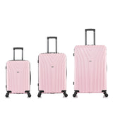 InUSA VASTY Luggage with Spinner Wheels | Durable Lightweight Hardshell SuitcaseTravel Sets with Handle and Trolley | (20in 24in 28in) 3 Piece Luggage Set | Pink