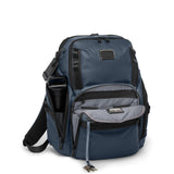 Tumi Mens Search Backpack Navy Coated Canvas One Size