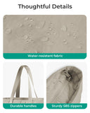 BAGSMART Tote Bag for Women, Tote Bag with Zipper Work Tote with Compartments Nurse Shoulder Hanbag for Travel, Gym