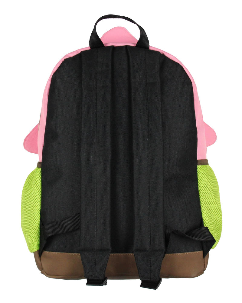 INTIMO SpongeBob SquarePants Patrick Star School Travel Backpack With Faux Leather Bottom 16"