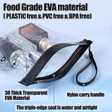 5Pcs TSA Approved Toiletry Bag-Quart Size Travel Bag for EU UK & US Carry-on Regulations Security, Quart Clear Toiletries, Cosmetic and 3-1-1 Liquids Toiletry Bag (Waterproof & Leakproof)