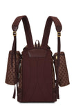 Gucci, Pre-Loved Original GG Canvas Alpina Trekking Backpack, Burgundy
