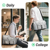 MATEIN Messenger Bag with Lunch Compartment, Large 17 inch Gaming Laptop Bag Crossbody Satchel with Cooler, Waterproof Computer Briefcase Shoulder for College Commuting Work