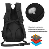 ArcEnCiel 15L Motorcycle Backpack Tactical Bag Rucksacks for Outdoor Camping Trekking with Patch(Black)