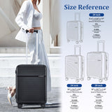 Joyway 20 Inch Carry on Luggage Airline Approved, PP Expandable Carry on Suitcase with Spinner Wheels, Hard Shell Luggage with TSA Lock and USB Port
