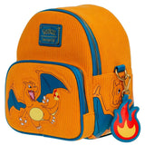 Loungefly: Pokemon - Charizard Corduroy Convertible Mini-Backpack (EE Exclusive)