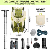 Seektop Ultra Lightweight & Packable Hiking Backpack 20L,Water-Resistant Foldable Daypack for Men Women, Compact for Hiking,Travel,Outdoor
