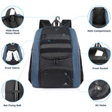 MATEIN Baseball Bag, Lightweight Softball Bags with Shoes Compartment for Men, Large Capacity Baseball Backpack for Adult with Fence Hook Hold 4 Tee Ball Bats, Batting Glove, TBall Gear, Helmet