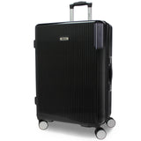 World Traveler Dejuno Monarch 26-Inch Lightweight Hardside Polycarbonate Expandable Spinner Luggage with TSA Lock - Black