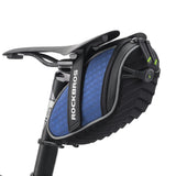 ROCKBROS Bike Saddle Bag Bicycle Seat Bag 3D Shell Saddle Bag Under Seat Cycling Seat Pack for Mountain Road Bike Bicycle Blue