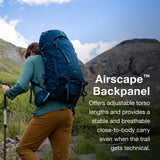 Osprey Kestrel 48L Men's Backpacking Backpack, Bonsai Green, S/M