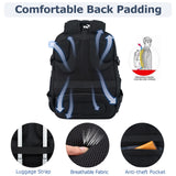 VANKEAN 17.3'' Travel Laptop Backpack TSA Friendly, Water Resistant Anti Theft Extra Large College Backpacks with RFID Pockets, USB Port for Men Women Business Work Bag, Black