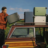 LEVEL8 Luminous Carry On Luggage 20" Inch with Laptop Backpack-Black