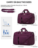 MILADA Underseat Carry On Luggage Bags for Travel Lightweight Foldable Carry On Bags for Airplanes Small Duffle Bag for Men Women TSA Approved Underseat Bag Travel Tote Bags, Purple