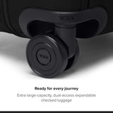TUMI - Alpha XX-Large Dual Access Expandable 4-Wheeled Checked Luggage - Zipper Expansion - Durable Ballistic Nylon - Extra Large Capacity Suitcase with TSA Lock - Black