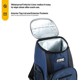 RTIC Lightweight Backpack Cooler, Navy& Black, 15 Can, Portable Insulated Bag, for Men& Women, Great for Day Trips, Picnics, Camping, Hiking, Beach, or Park