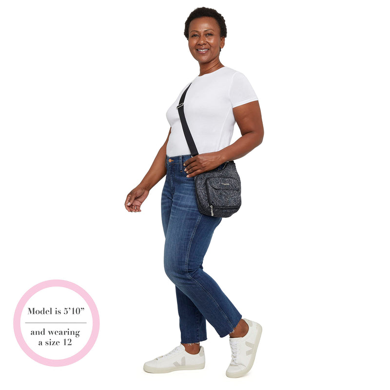 Criss Cross - Lightweight 10"x11" Womens Crossbody Nylon Travel Bag, Everyday Bag