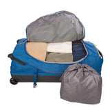 Eddie Bauer Expedition Rolling Duffel Bag with Wheels | Travel | Check-In | Luggage | Rugged | Durable - True Blue, 34"