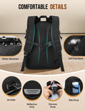 Celvetch Basketball Backpack with Shoe Compartment Large Basketball Bag with Ball Holder for Men Women Gym Backpack fit Volleyball Football for Sports Travel Gym - Black