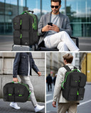 MATEIN Heavy Duty Backpack for Men, 17 Inch College Laptop Backpack with Multiple Organized Pockets, Water Resistant TSA Large Computer Teacher Bag with Shoe Compartment for Work Travel