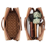 Wrangler Travel Duffel Bag Large Weekender Bag for Women Designer Carry on Overnight Bag for Trips Leather Luggage Bag Tan