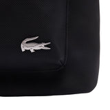 Lacoste Women's Daily Lifestyle Coated Canvas Backpack, Black, One Size