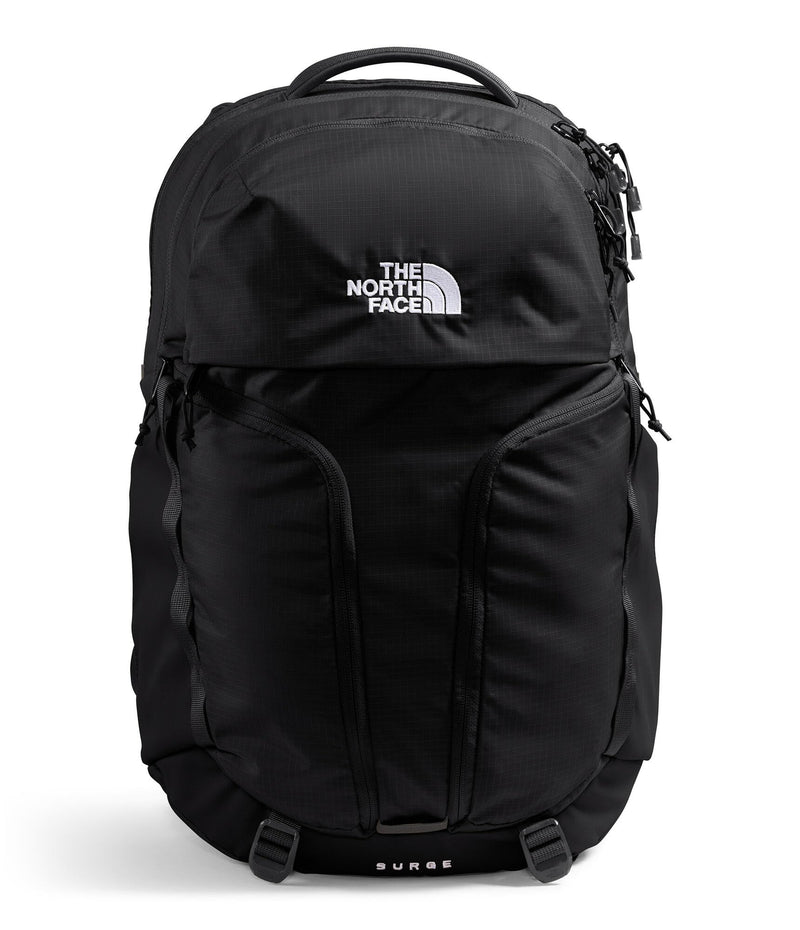 The North Face Women's Surge Commuter Laptop Backpack - Everyday Travel Bag, Laptop Sleeve, Water-Repellent, TNF Black/TNF Black-NPF, One Size