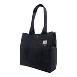 Carhartt Vertical Snap Tote, Durable Water Resistant Tote Bag with Snap Closure, Black