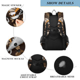 Glaphy Western Boho Tribal Cowboy Vintage School Backpack Lightweight Laptop Backpack Student Travel Daypack with Reflective Stripes