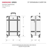 SwissGear 7739 Hardside Luggage Trunk with Spinner Wheels, White, 2-Piece Set (19/26)