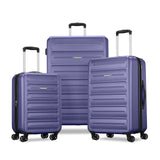 American Tourister Westridge Hardshell Luggage Set - 3 Piece Set - 20" Carry-On, 24” & 28” Checked Luggage Set with 360° Spinner Wheels - Expandable Suitcases for Extended Travel - Dusk Purple